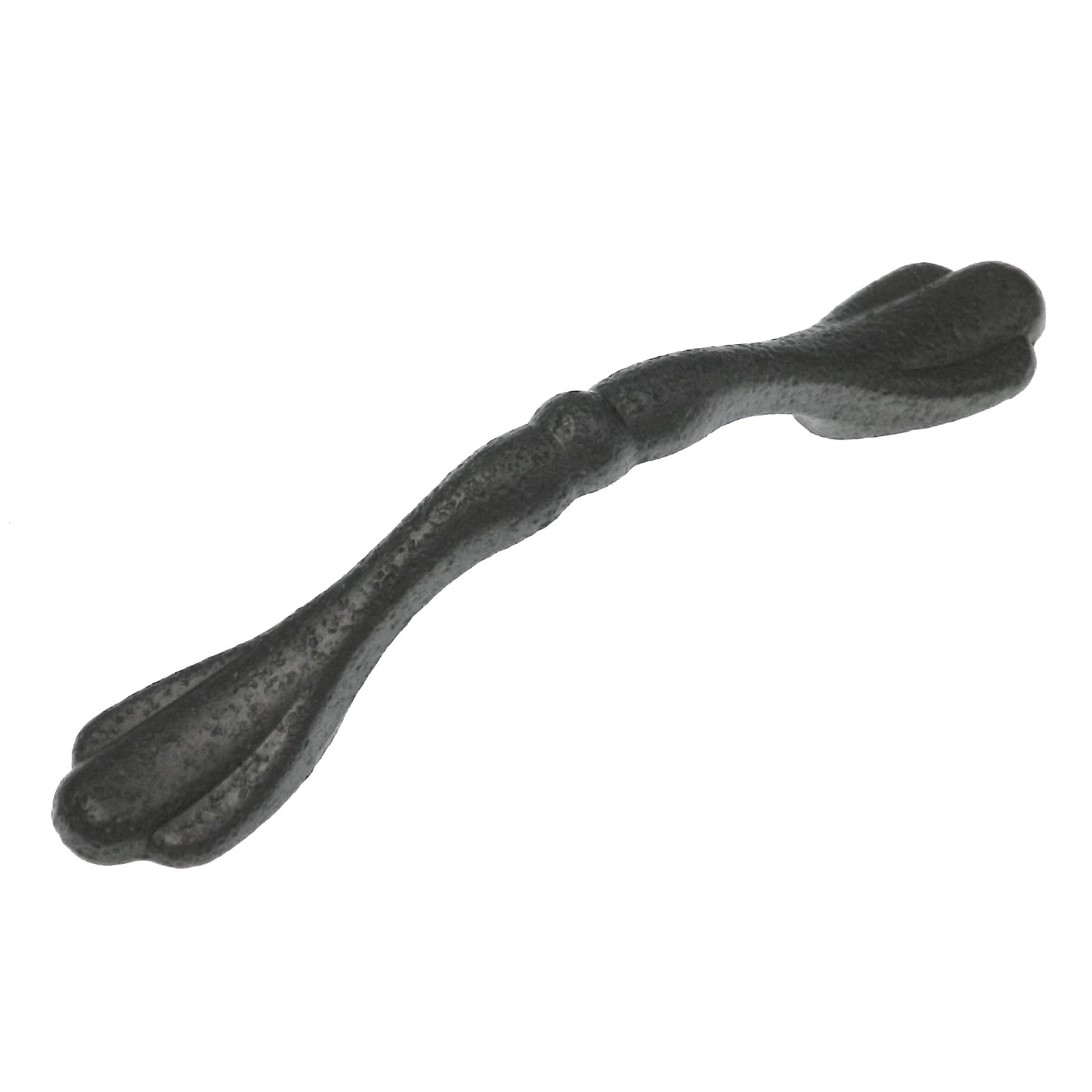 Paquete de 10 tiradores de arco de 3 "cc de cromo satinado C026PTM rústico martillado de Ancient Treasures