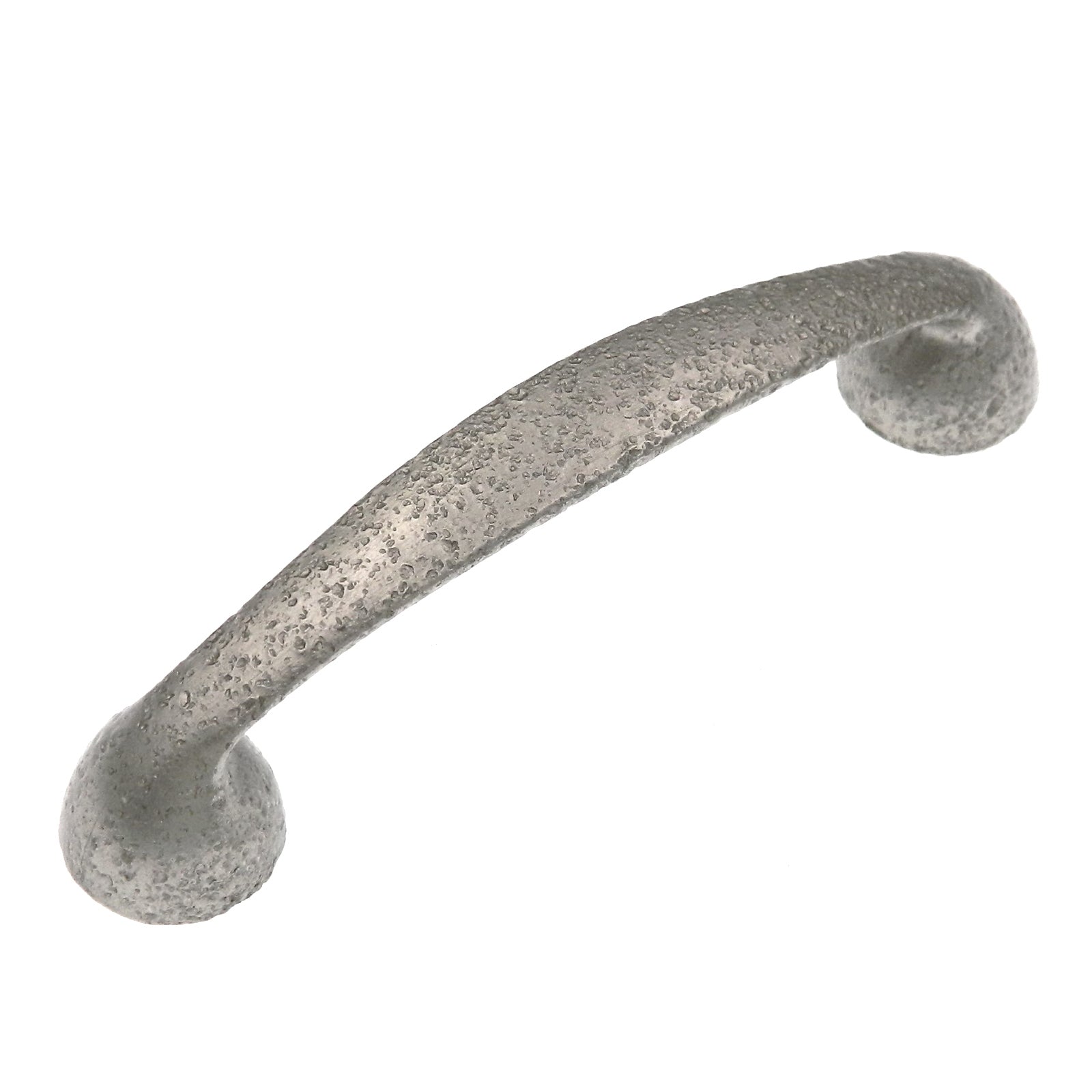 Paquete de 20 tesoros antiguos rústico martillado C037SAT cromo satinado 3 3/4" (96 mm) cc tirador de arco