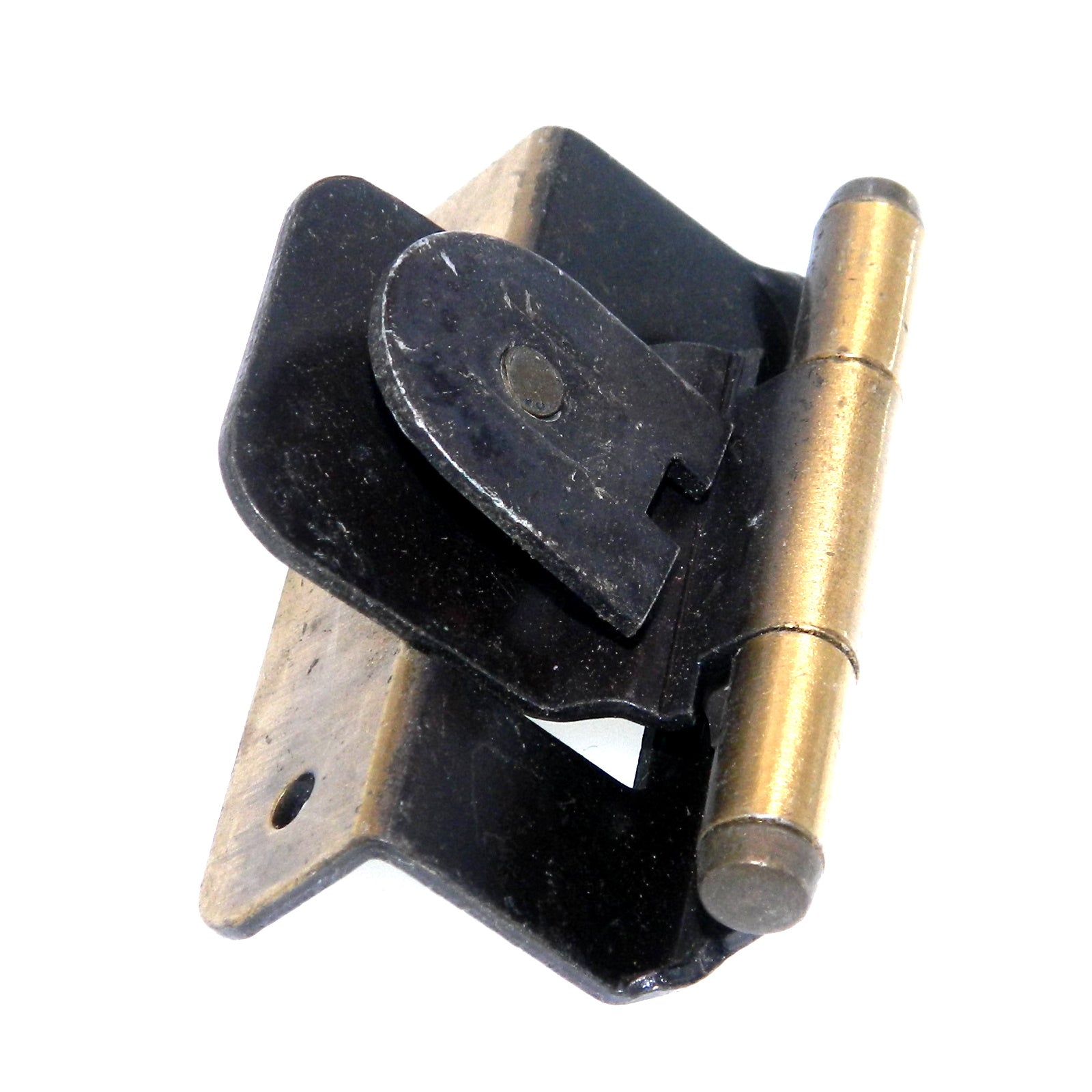 Bisagra de gabinete de bisel invertido, desmontable, única, superposición de 1/4", inglés antiguo CM7724-AE