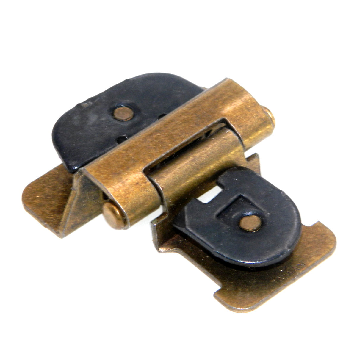 Bisagra de gabinete doble desmontable 1/4" superpuesta Latón bruñido CM8701-BB