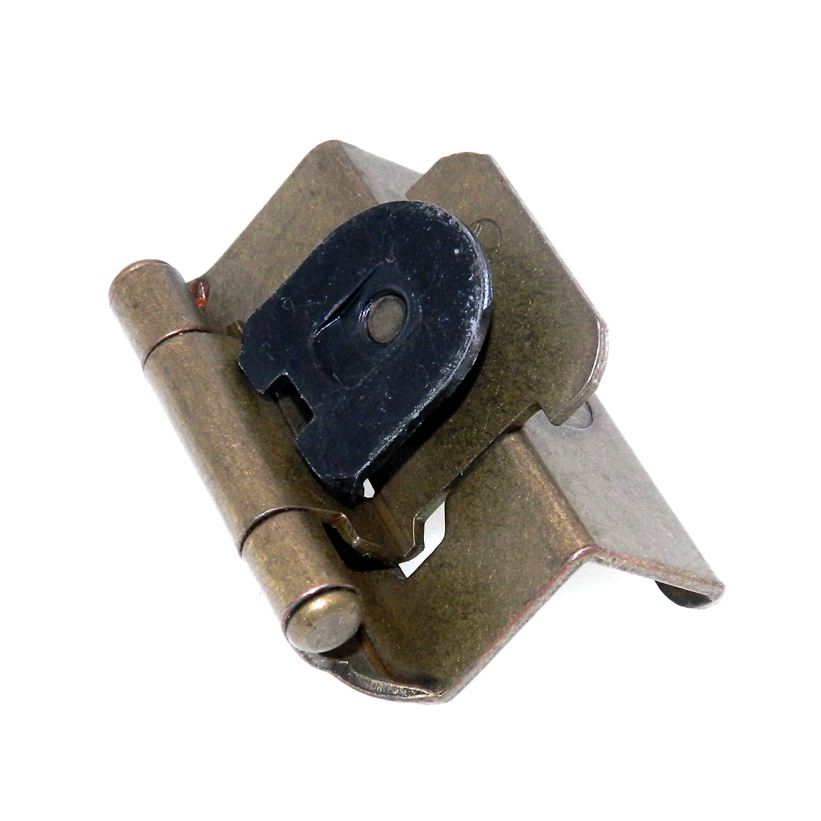 Bisagra de gabinete desmontable única con superposición de 1/2", latón bruñido CM8718-BB