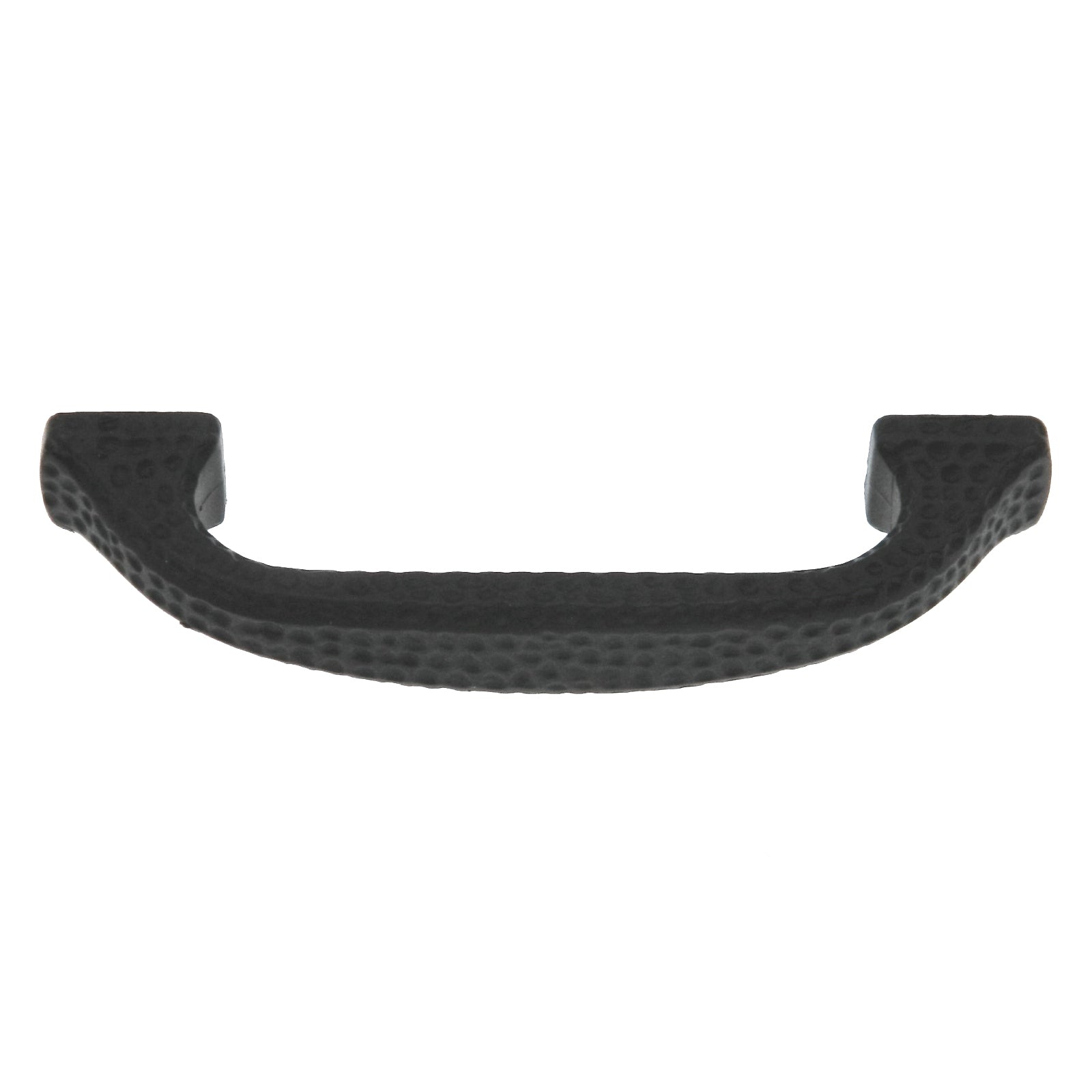 Warwick DH1004BL - Tirador de gabinete martillado de hierro forjado rústico, color negro, 3.0 in