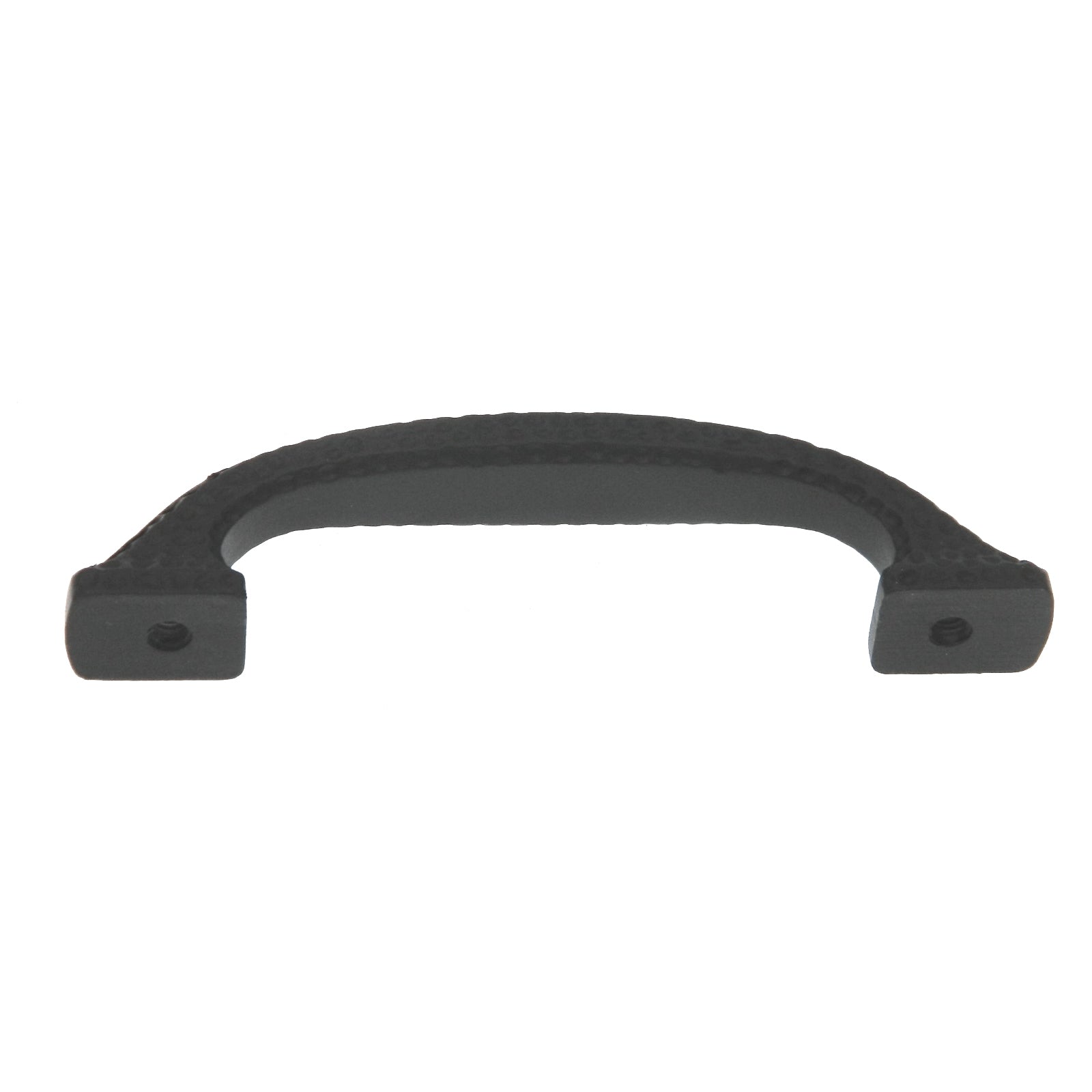 Paquete de 10 tiradores de gabinete martillados Warwick de hierro forjado negro de 3 "cc DH1004BL