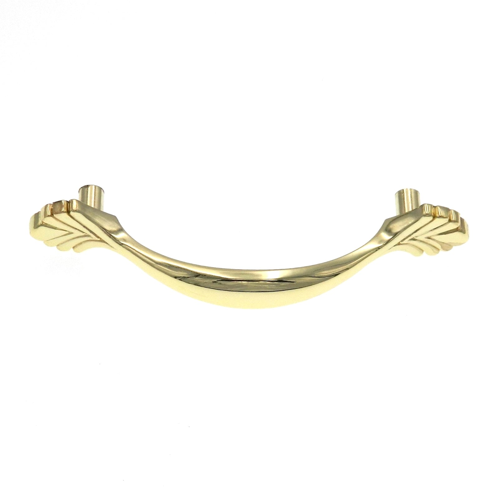 Paquete de 10 tiradores de manija de gabinete tradicional Warwick de latón pulido de 3 "cc DH1023PB