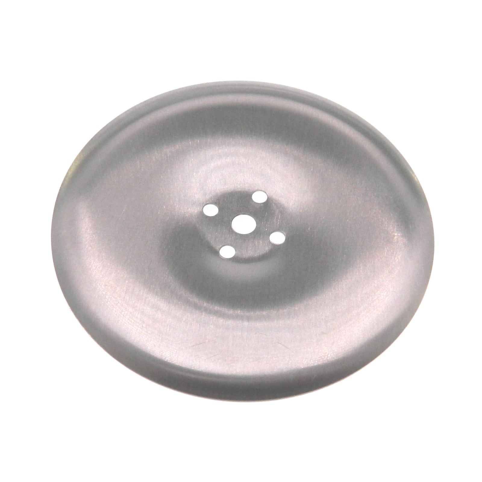 Vintage Amerock Concave Brushed Chrome 2 3/4" Cabinet Knob Backplate E501-26D