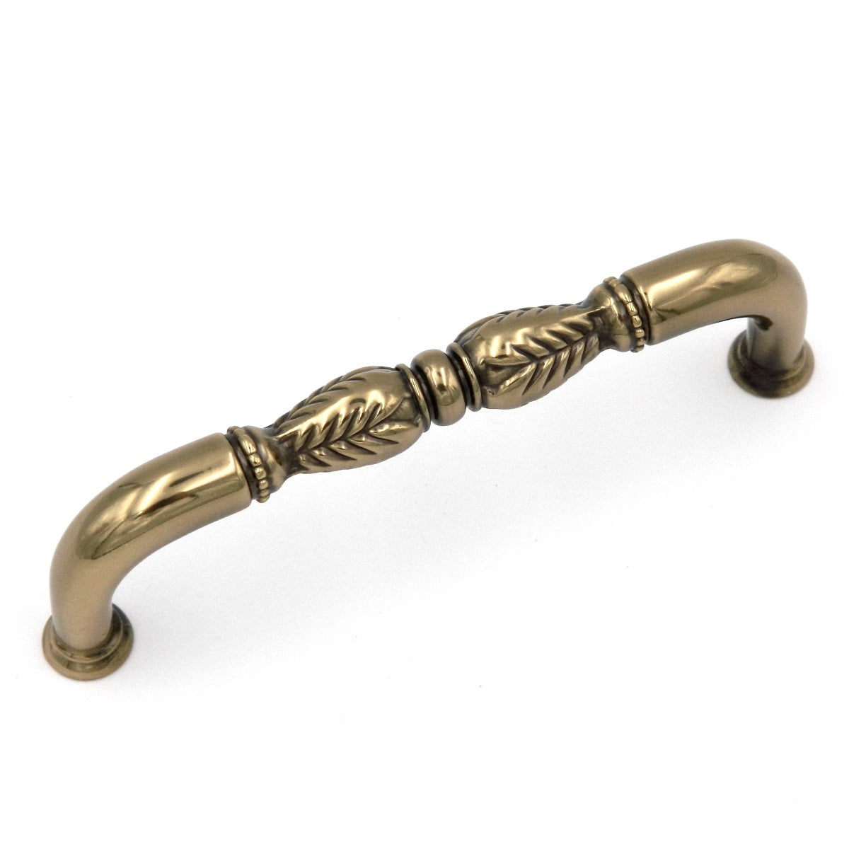 Paquete de 10 tiradores de latón macizo Keeler Savannah F138 Sherwood de latón antiguo de 3 3/4" (96 mm) cc