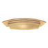 Hickory Hardware Flat Ultra Brass 3", 3 3/4" (96mm) Ctr. Cup Pull HH74642-FUB