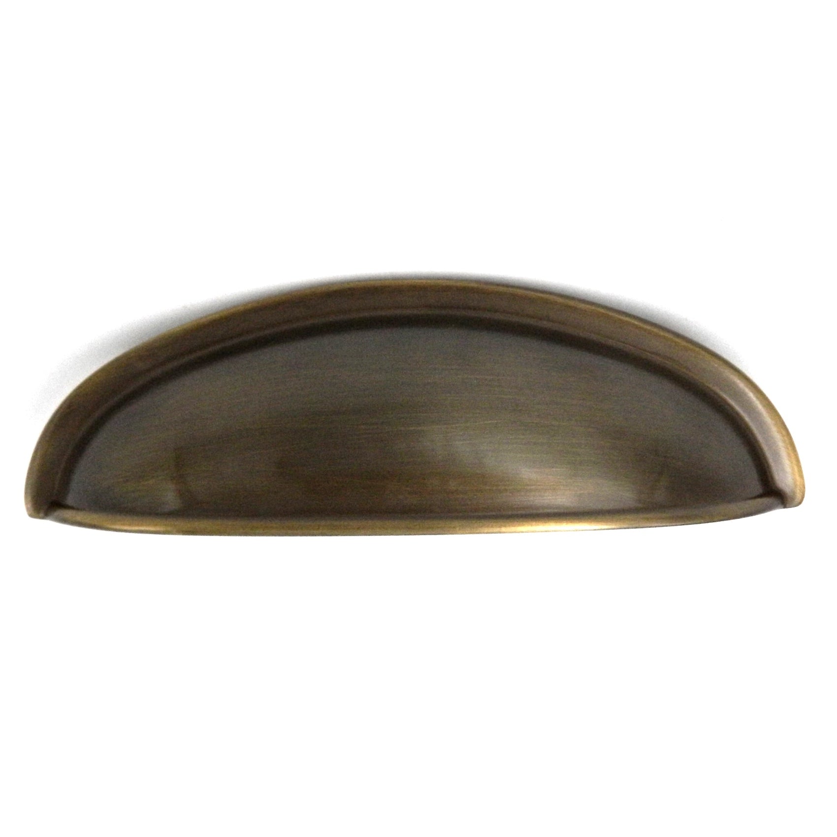 Belwith Keeler Power & Beauty K7-9013 Dover satinado 3 "cc tirador de taza de gabinete de latón macizo