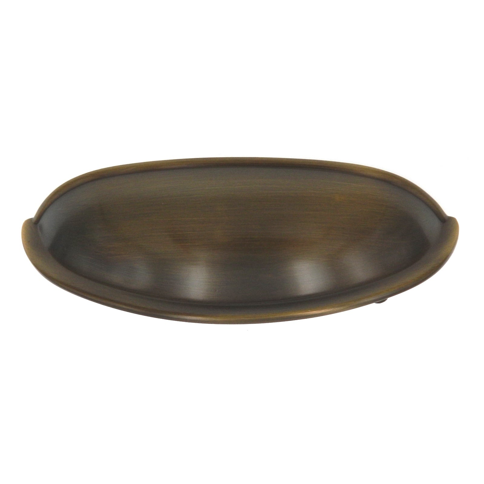 Belwith Keeler Power & Beauty K7-9013 Dover satinado 3 "cc tirador de taza de gabinete de latón macizo