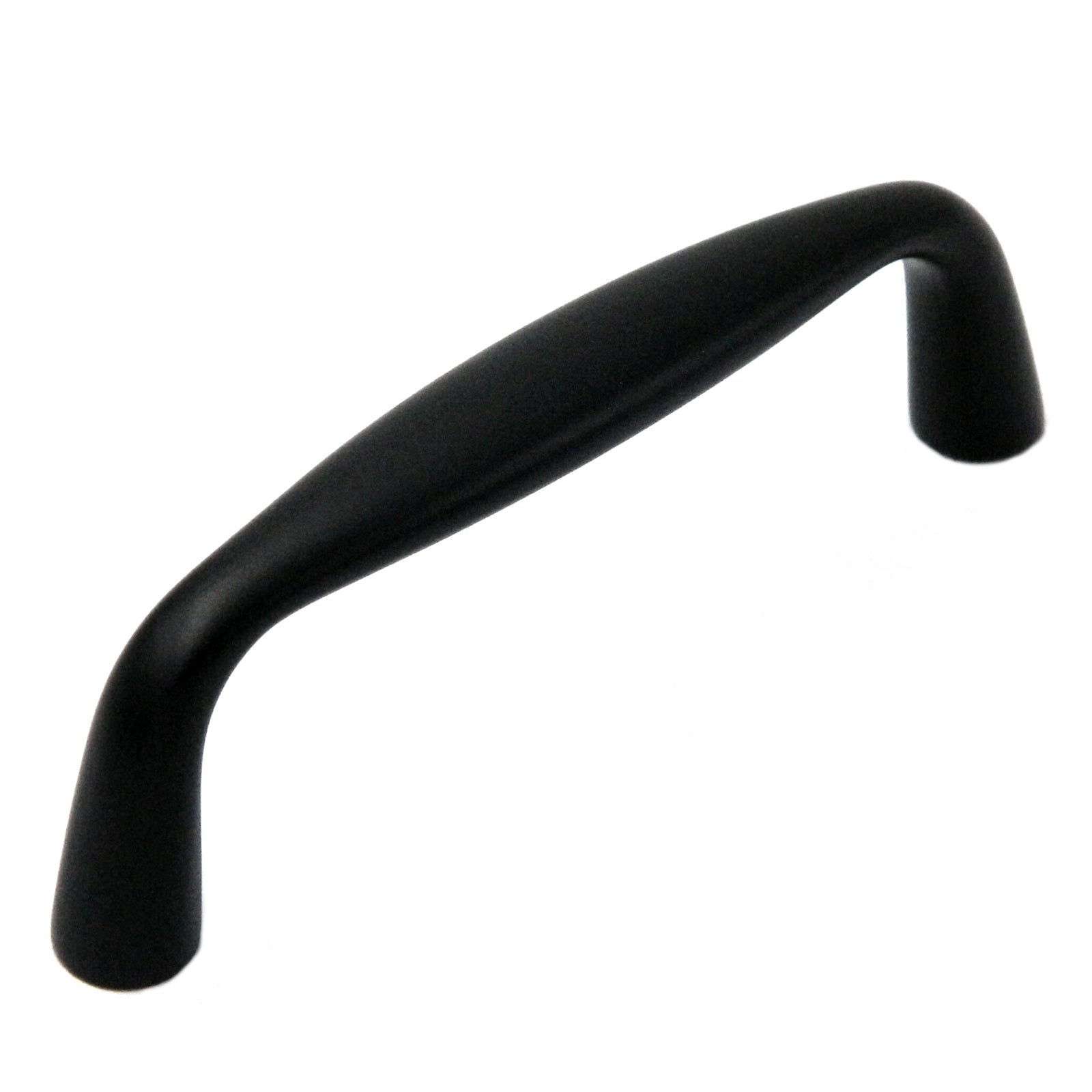 Belwith Keeler Carriage House K704 Tirador de gabinete de latón macizo de hierro forjado negro de 3 "cc