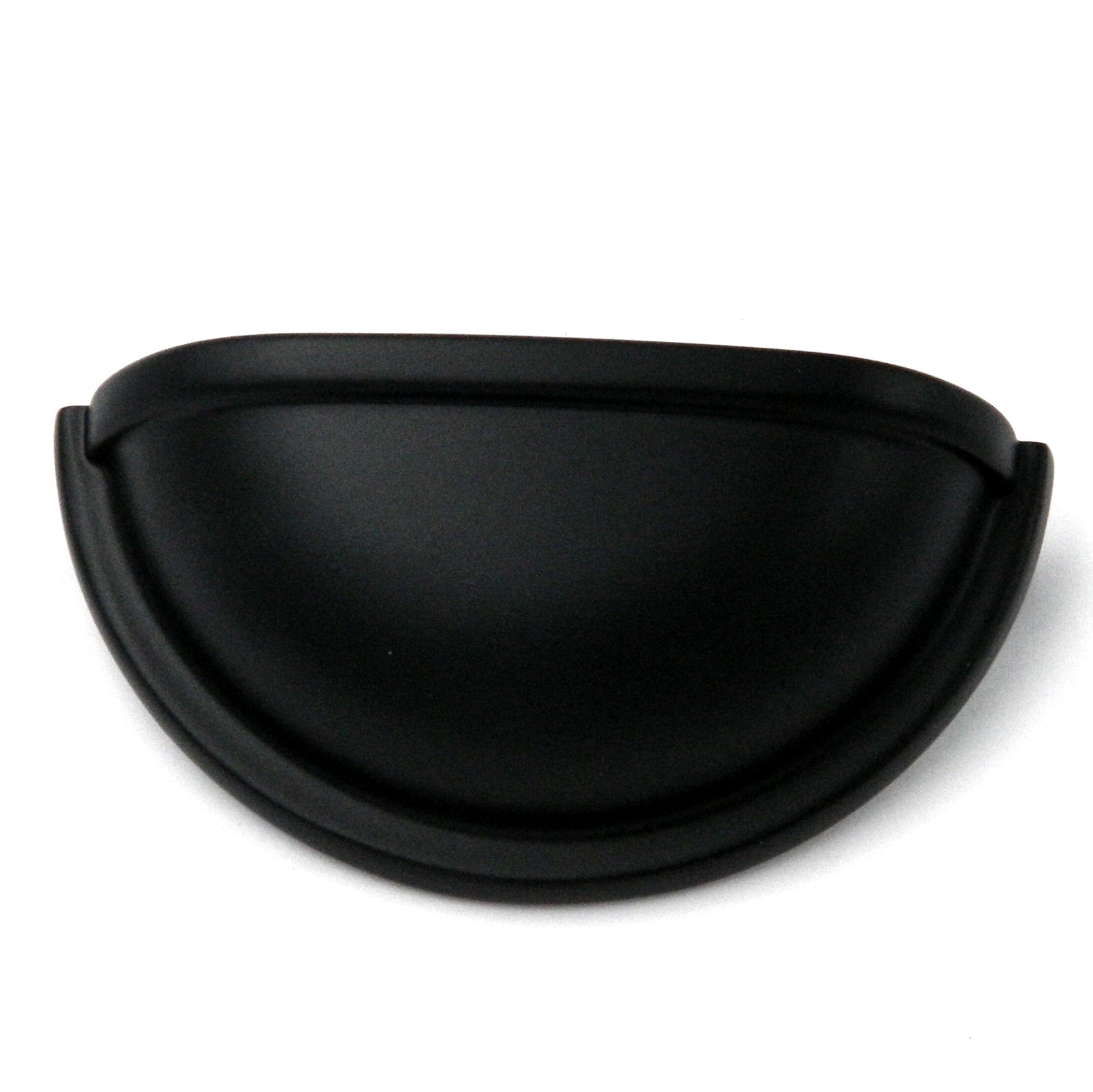 Keeler Gabinete o cajón de muebles de hierro forjado negro, tirador de taza de 3 "cc K743