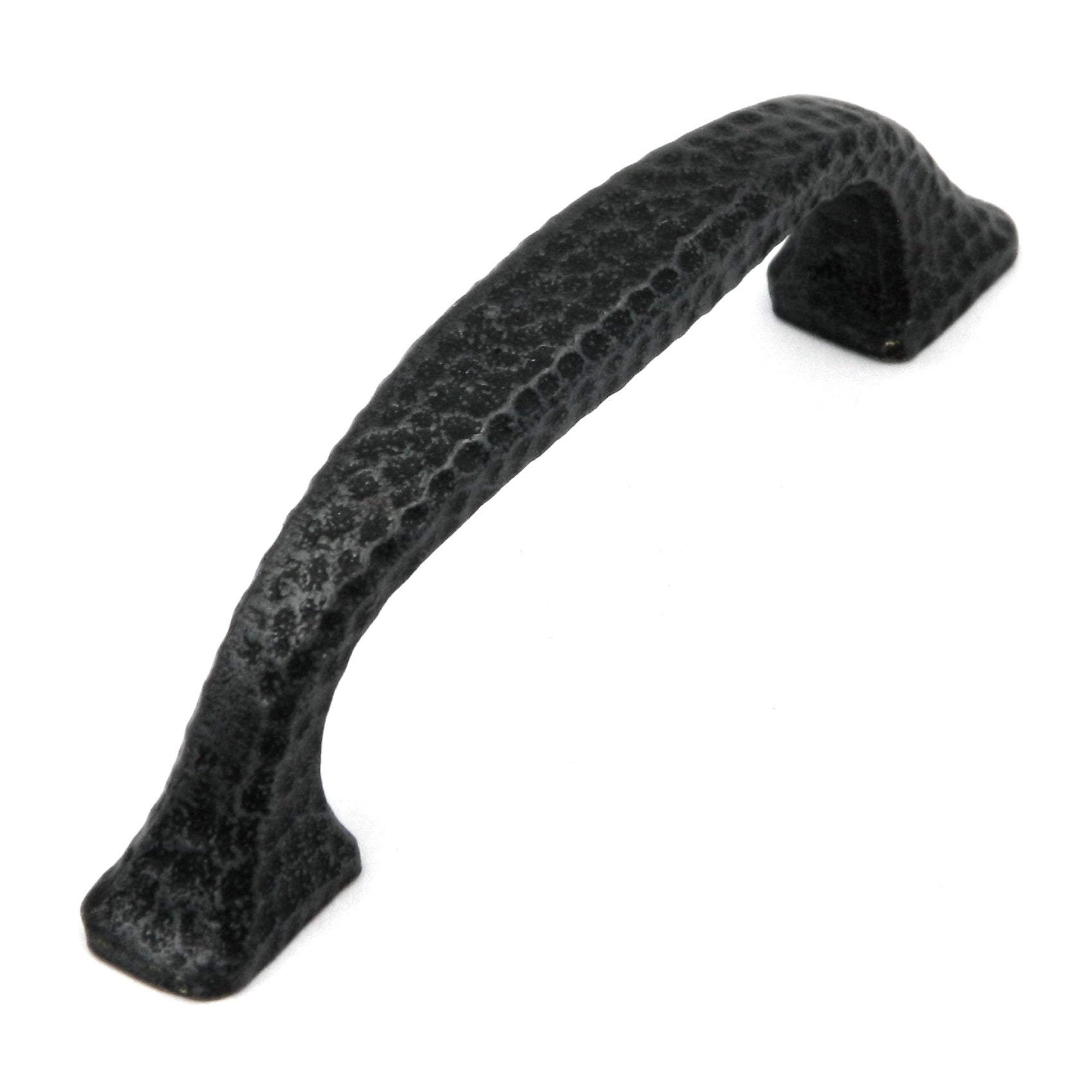 Belwith Keeler Kingston Black Solid Brass Hammered 3"cc Handle Pull M1177