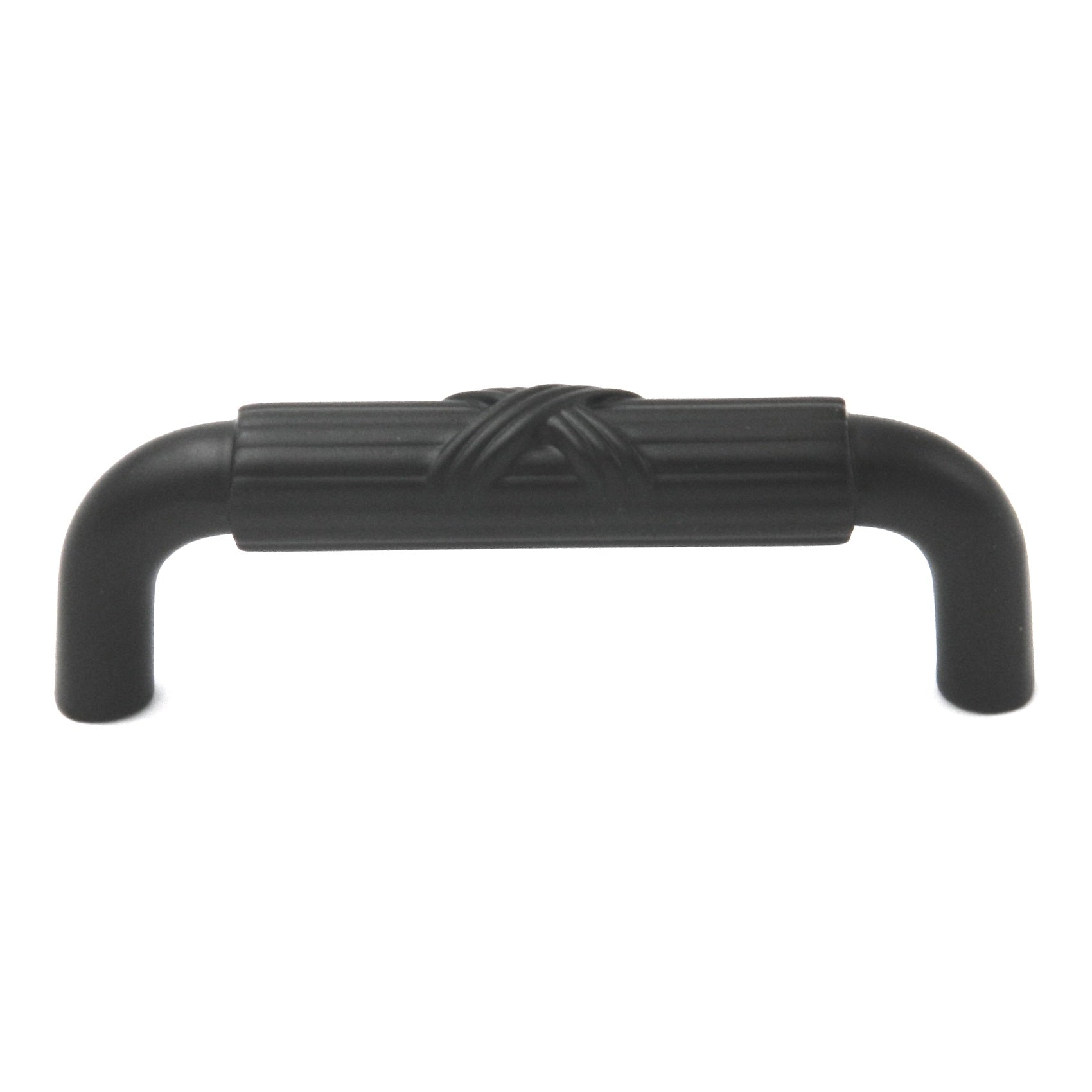 Paquete de 10 tiradores de mango de latón macizo Belwith Keeler Ribbon & Reed M307 de bronce aceitado de 3 "cc