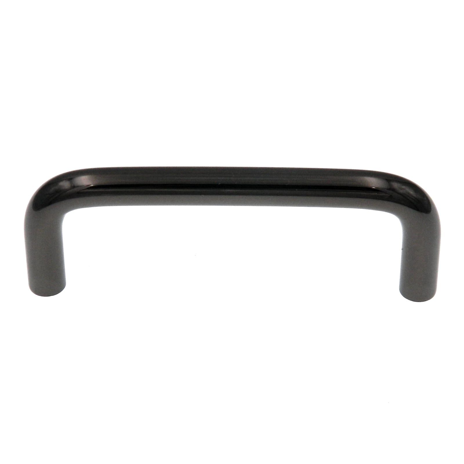 Vitrina Gabinete de níquel negro Tirador de alambre de 3"cc P1141-NB