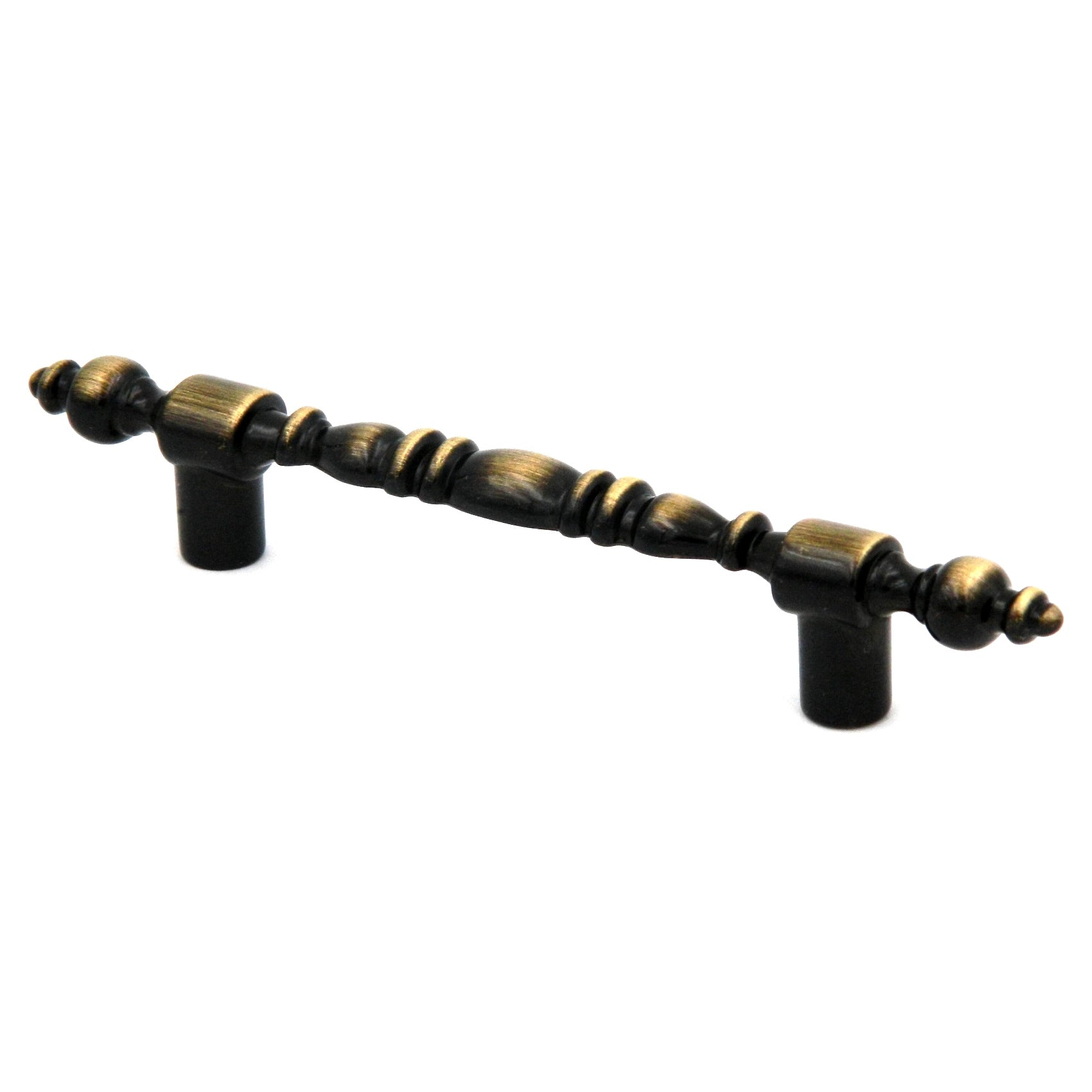 Hickory Hardware Cavalier P127-AB - Tirador decorativo para barra de gabinete (latón envejecido, 3.0 in)