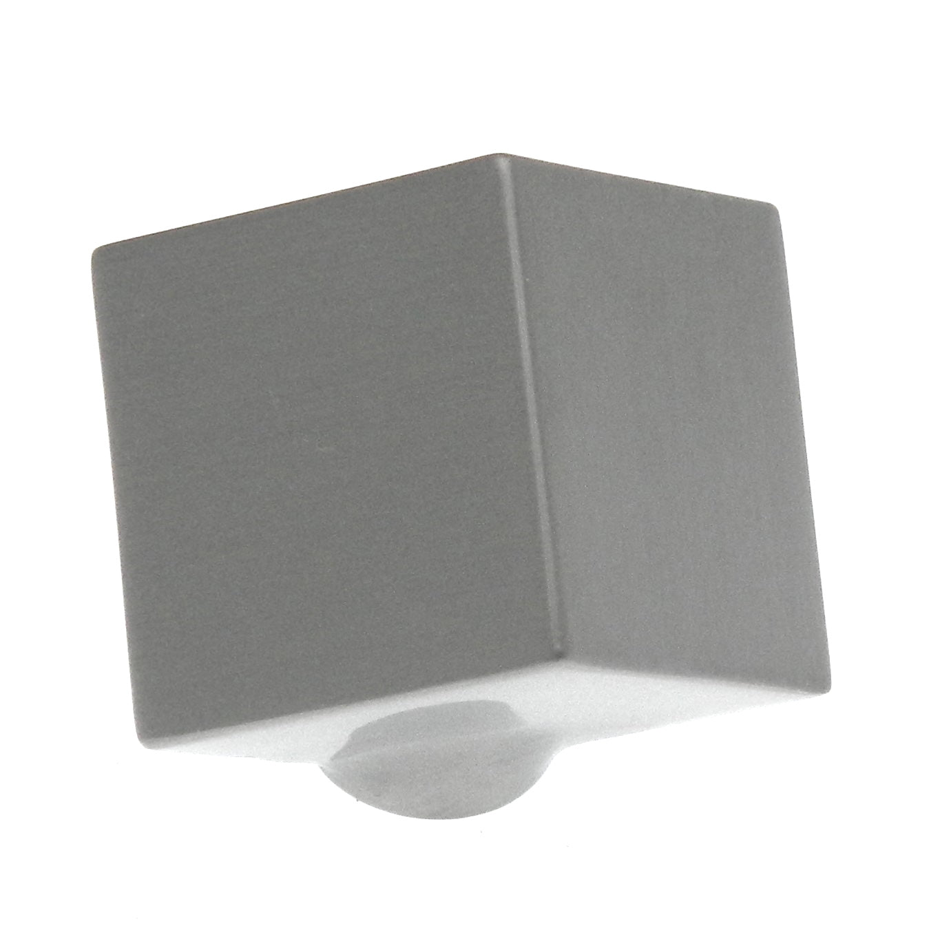 Hickory Hardware Euro-Contemporary P2160-SS - Pomo cuadrado de acero inoxidable de 1 1/2"