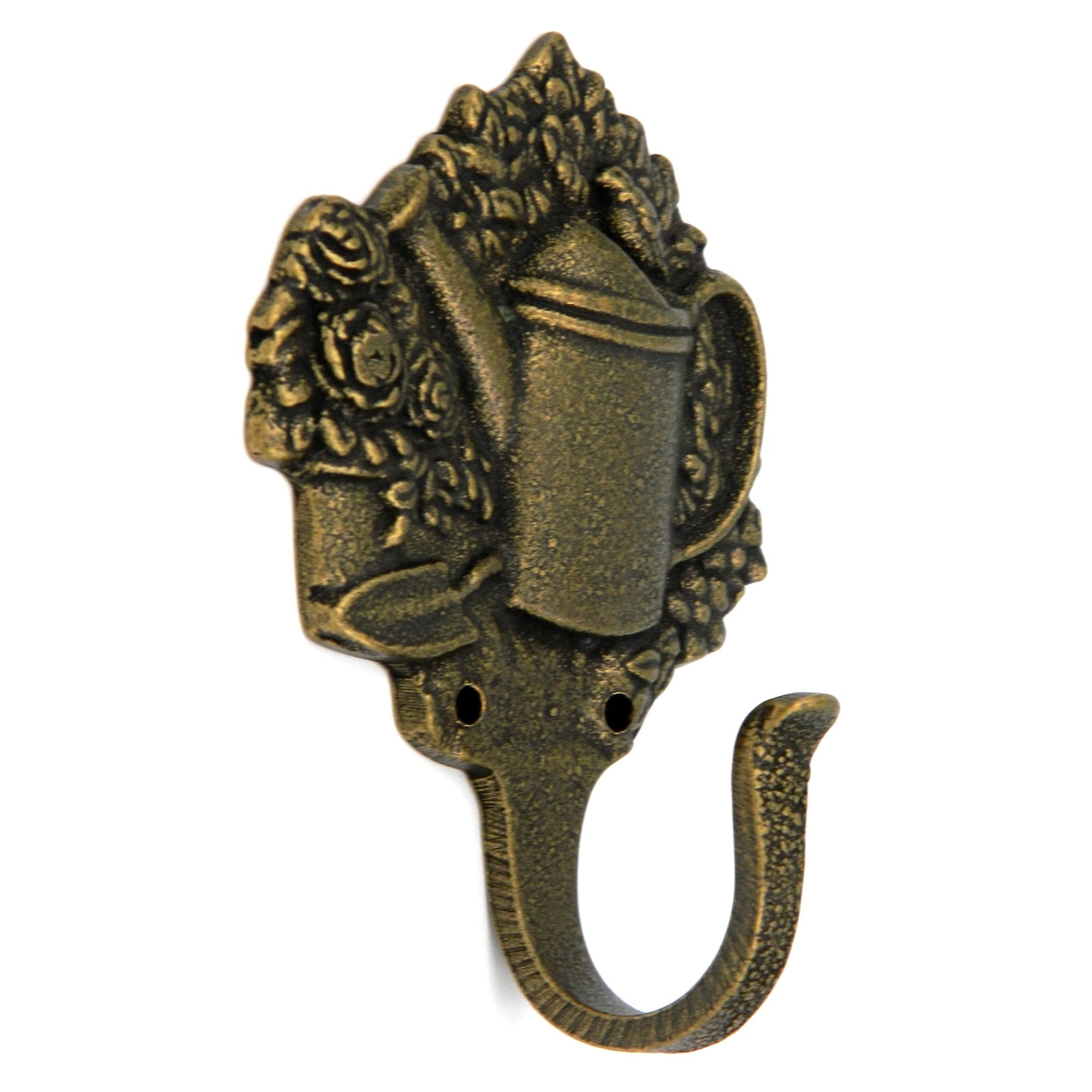 Hickory Hardware Antique Brass Solid Brass Coat or Robe Garden