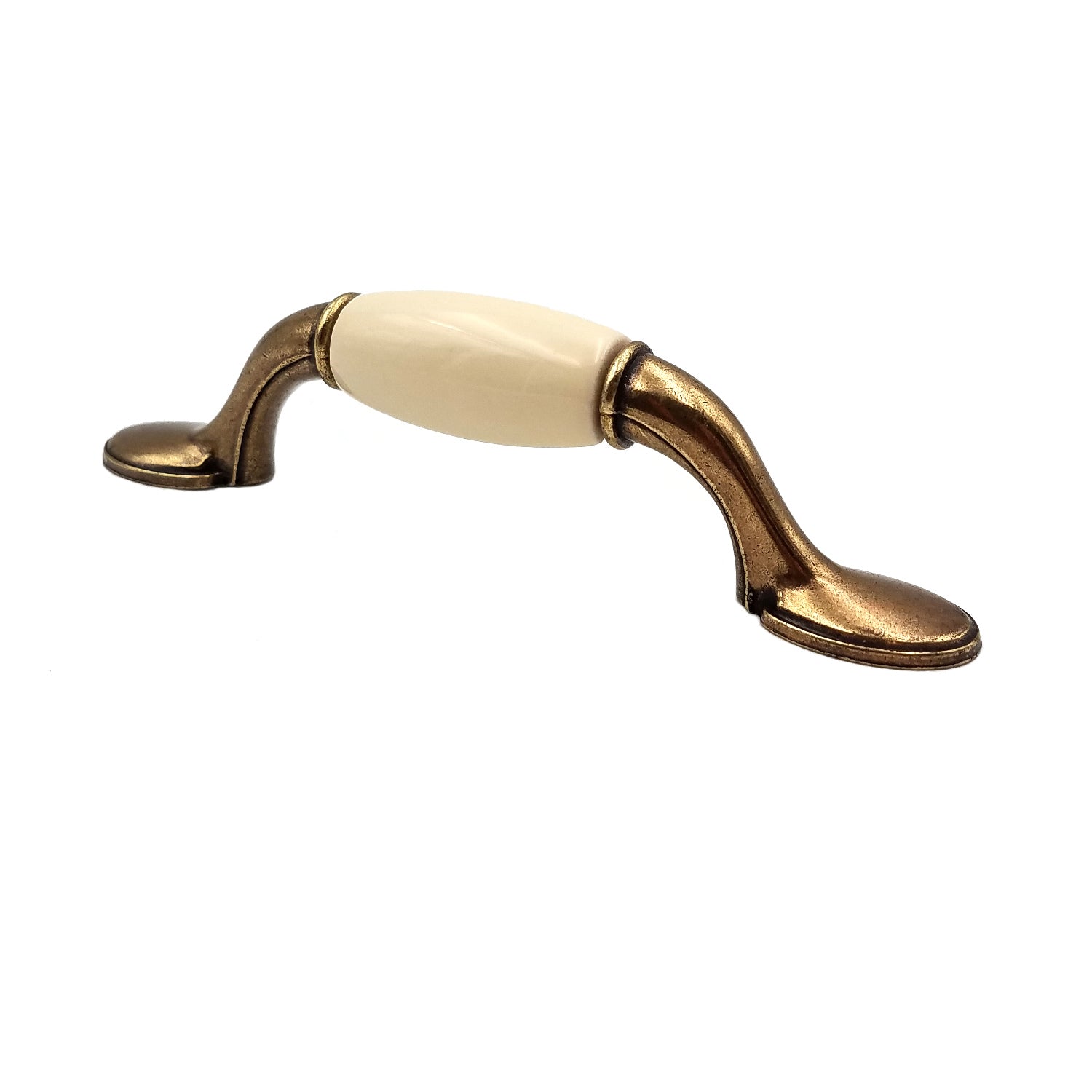 Vitrina Gabinete de latón antiguo Tirador de manija de 3 "cc P2891-AEB-04