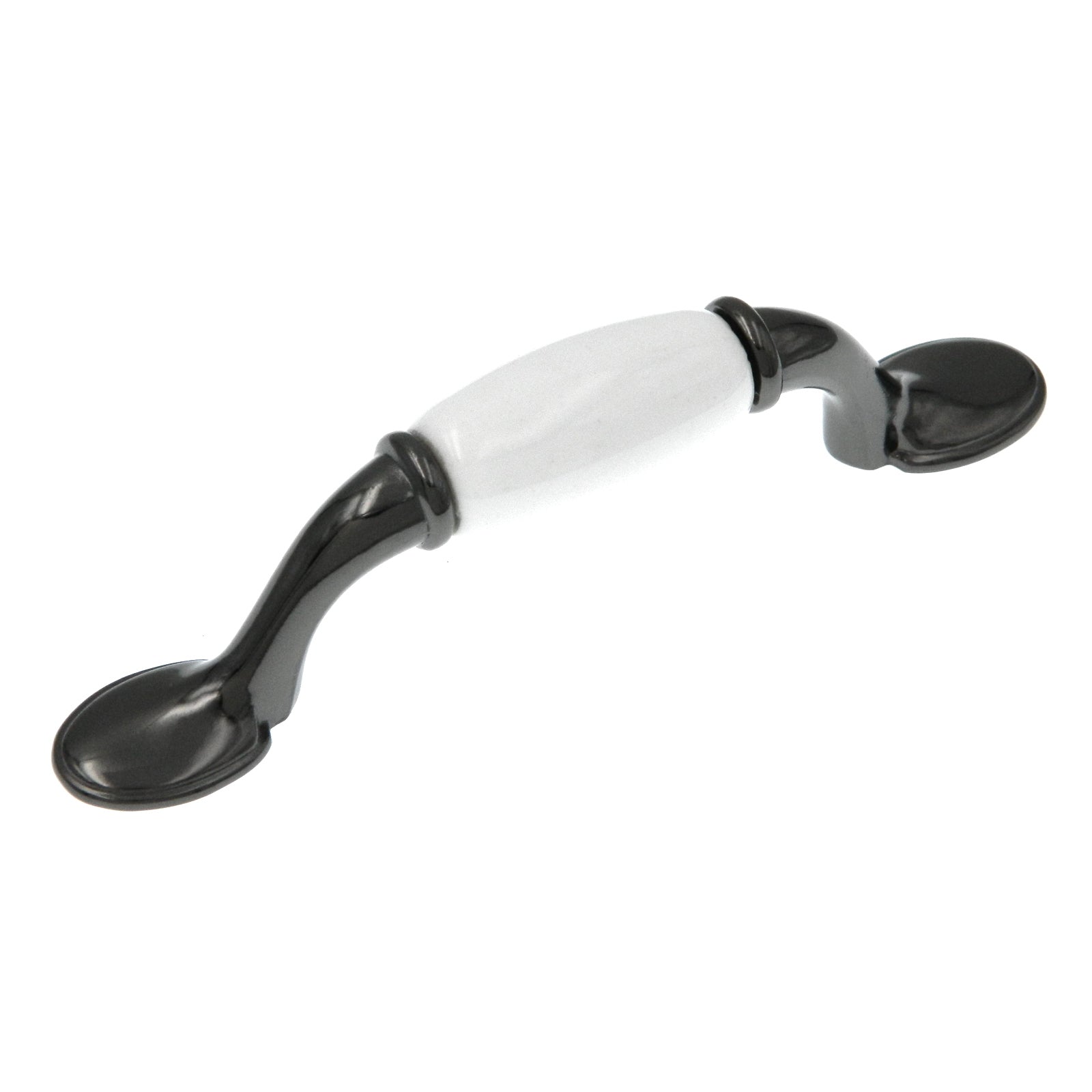 Showcase Gabinete de níquel negro Tirador de manija de 3 "cc P2891-NBWT4