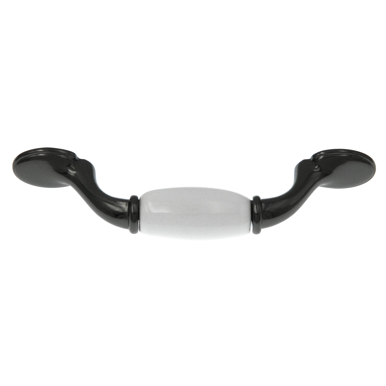 Showcase Gabinete de níquel negro Tirador de manija de 3 "cc P2891-NBWT4