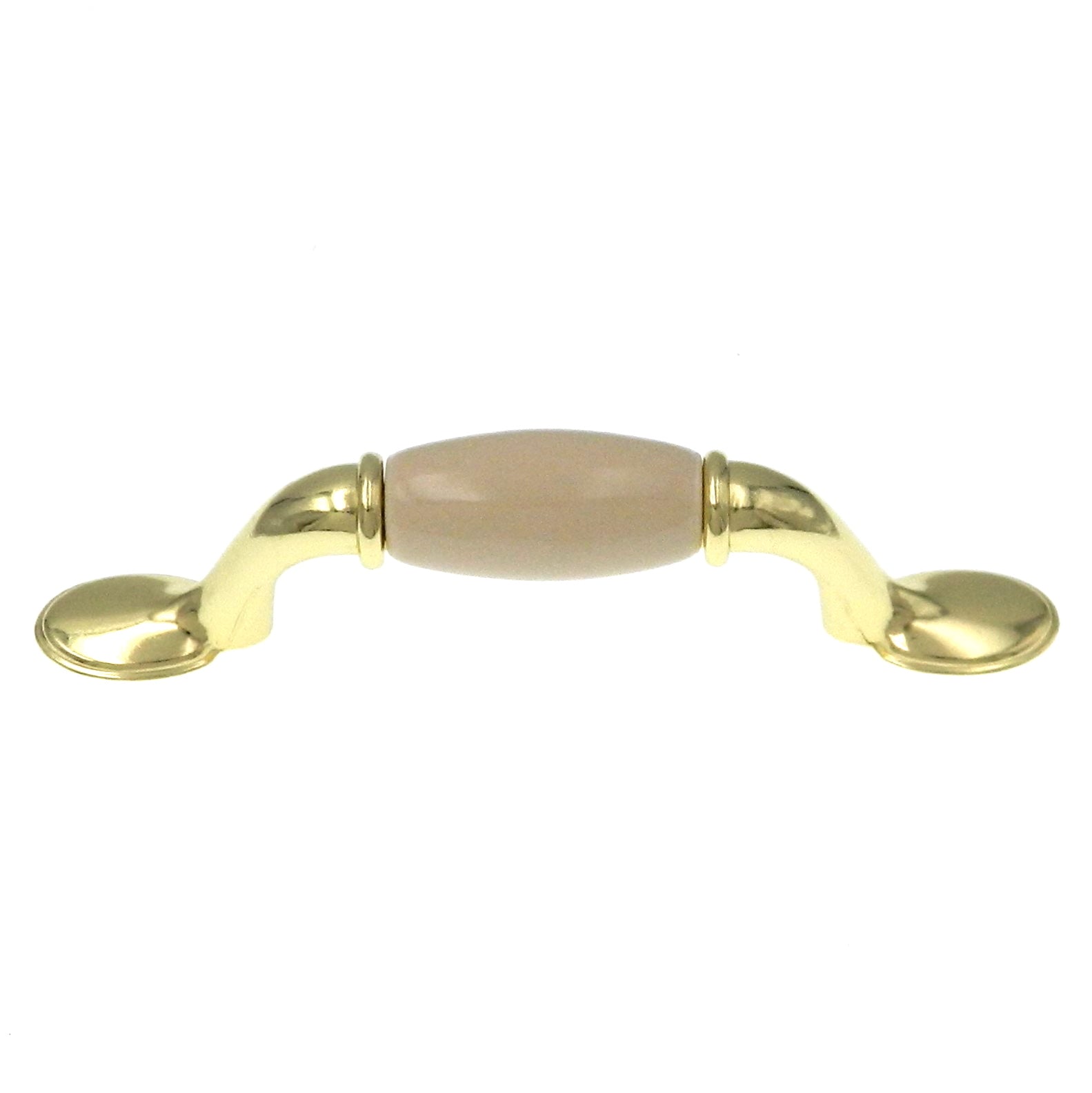 Gabinete de latón pulido Showcase Tirador de manija de 3 "cc P2891-PBBO4