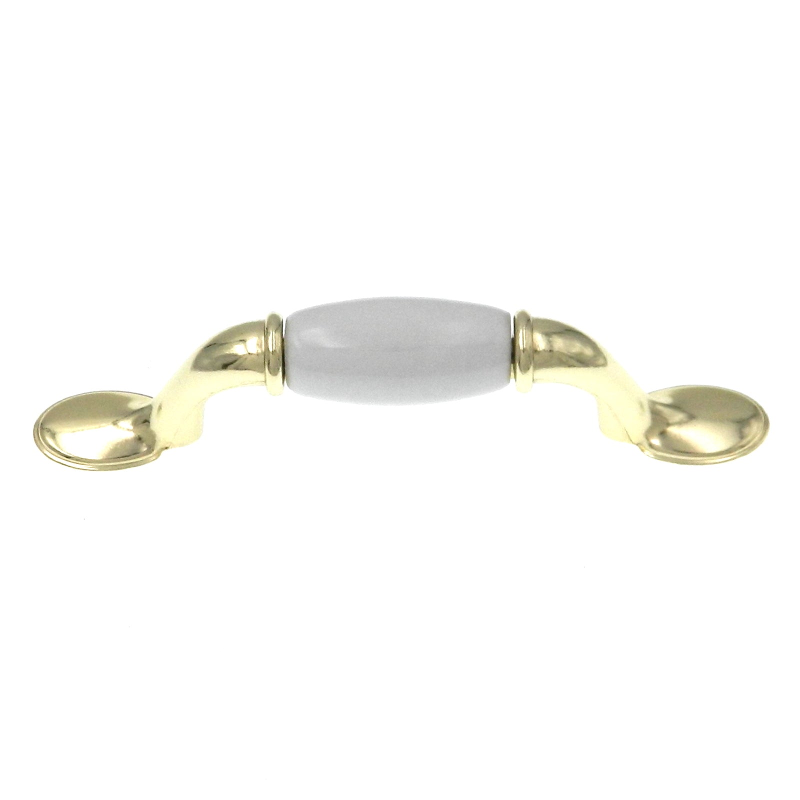 Gabinete de latón pulido Showcase Tirador de manija de 3 "cc P2891-PBWT4