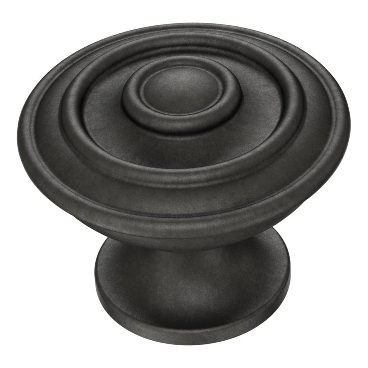 Liberty Hayes Perilla redonda de hierro suave estriada de 1 1/4" P29525-SI-C