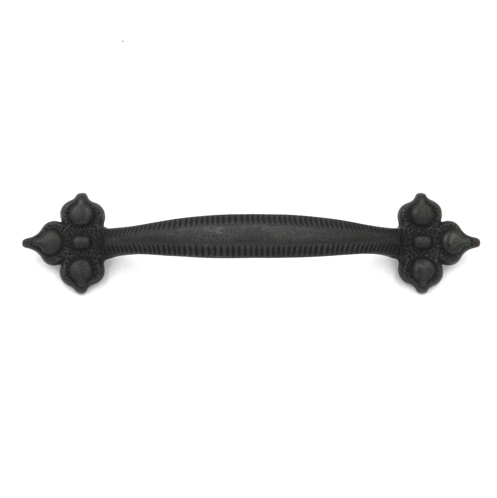 Keeler Spanish Gothic P3021-BMA Black Mist Antique 3 3/4" (96mm)cc Solid Brass Handle Pull