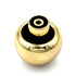 Hickory Hardware Ecléctico latón pulido redondo 1 1/4" perilla P307-3