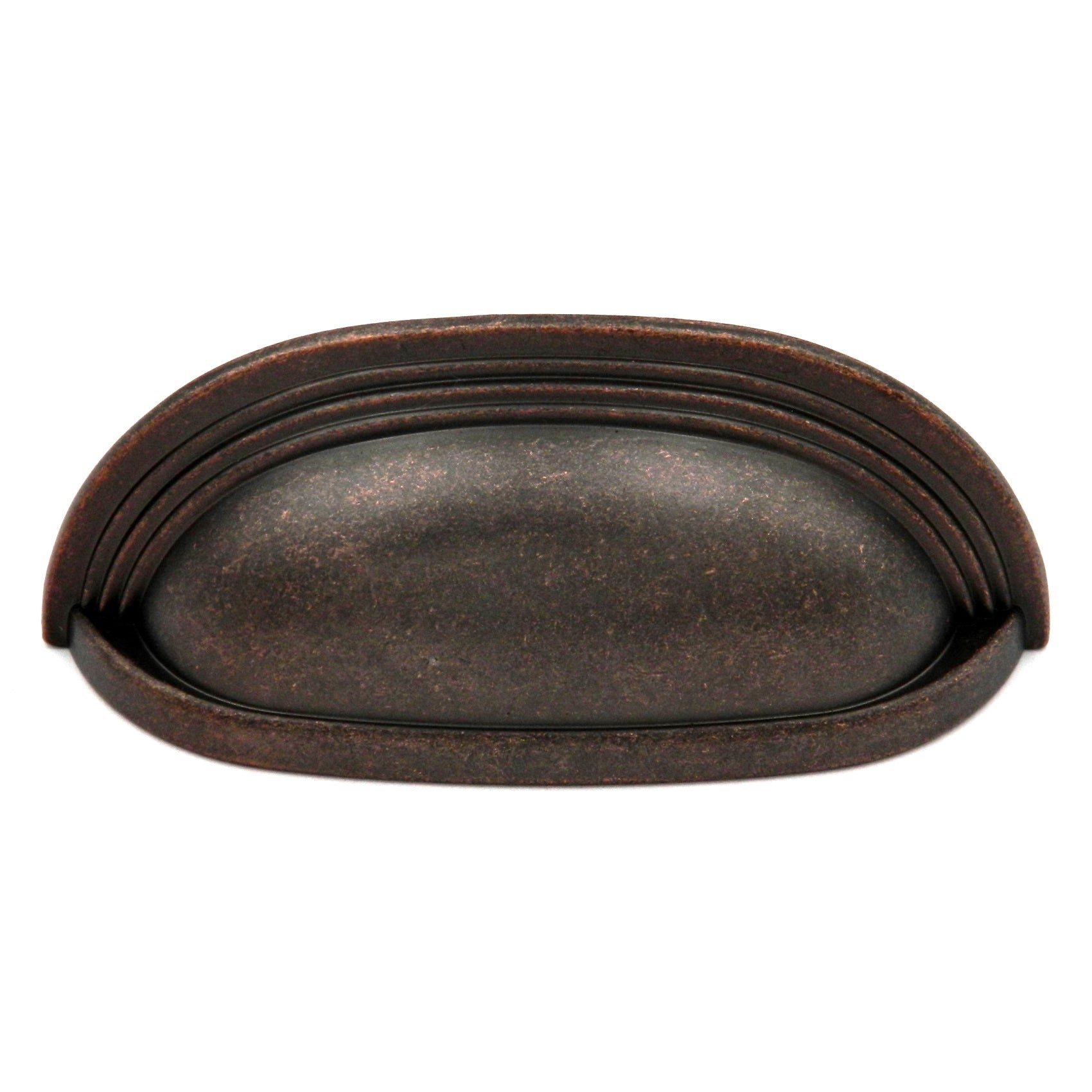 Hickory Deco P3104-DAC Tirador de copa de gabinete de cobre antiguo oscuro de 3 ", 3 3/4" (96 mm) cc