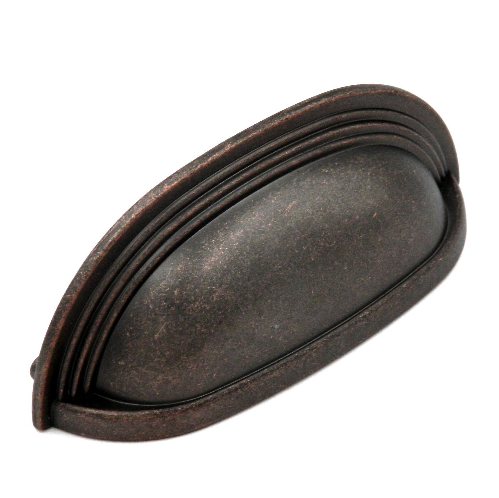 Hickory Deco P3104-DAC Tirador de copa de gabinete de cobre antiguo oscuro de 3 ", 3 3/4" (96 mm) cc