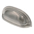 Hickory Hardware Deco Níquel satinado 3 3/4" (96 mm) cc Tirador de taza para gabinete de muebles P3104-SN