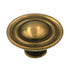 Hickory Hardware Lancaster Hand Polished Brass Ringed 1 1/2" Cabinet Knob P316-LP