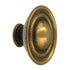 Hickory Hardware Lancaster Hand Polished Brass Ringed 1 1/2" Cabinet Knob P316-LP