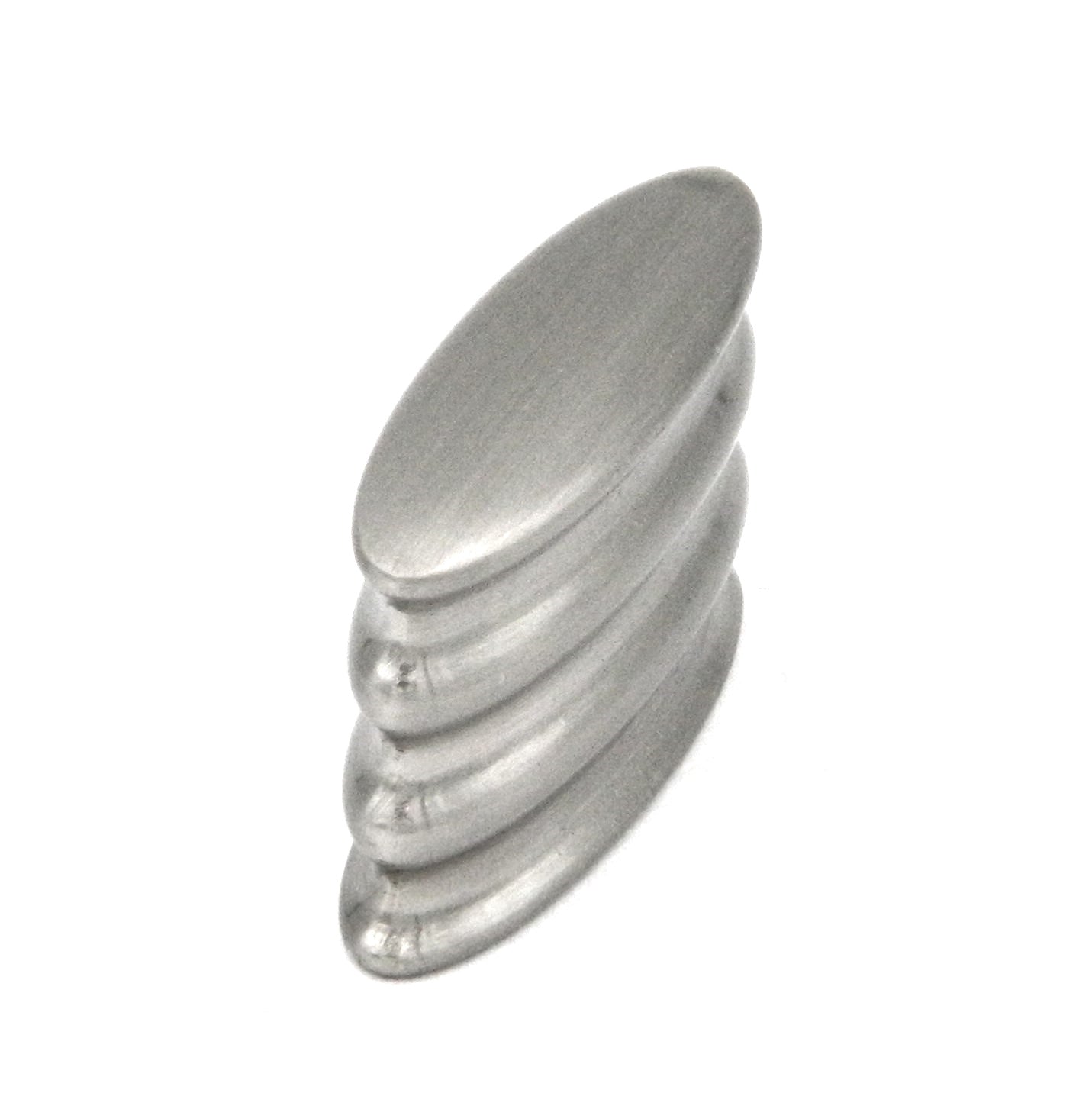 Hickory Hardware P3211-SN Metropolis - Tirador ovalado para gabinete (níquel satinado, 5/8 pulgadas, 10 unidades)