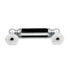 Hickory Hardware P3412-CHB - Tirador para gabinete de luz de gas, cromado y negro, 3.0 in