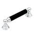 Hickory Hardware Gabinete cromado y negro con luz de gas de 3 3/4", tirador de manija de 96 mmcc P3413-CHB