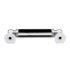 Hickory Hardware Gabinete cromado y negro con luz de gas de 3 3/4", tirador de manija de 96 mmcc P3413-CHB