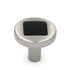 Hickory Hardware Loft 1" Satin Nickel and Black Round Smooth Cabinet Knob P3440-SNB