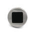 Hickory Hardware Loft 1" Satin Nickel and Black Round Smooth Cabinet Knob P3440-SNB