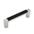 Hickory Hardware Loft Black and Satin Nickel Cabinet 3"cc Handle Pull P3441-SNB