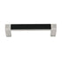 Hickory Hardware Loft Black and Satin Nickel Cabinet 3"cc Handle Pull P3441-SNB