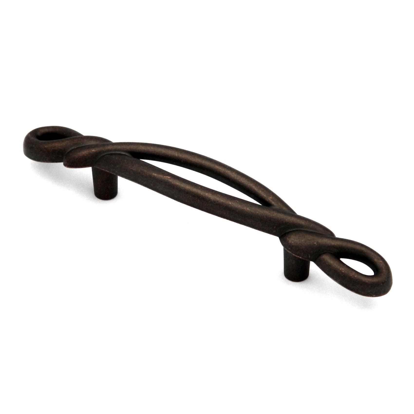 Hickory Hardware French Twist P3451-DAC - Gabinete de cobre antiguo oscuro con mango de 3.0 in