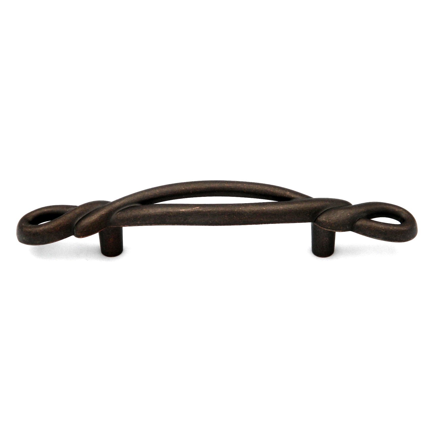 Hickory Hardware French Twist P3451-DAC - Gabinete de cobre antiguo oscuro con mango de 3.0 in