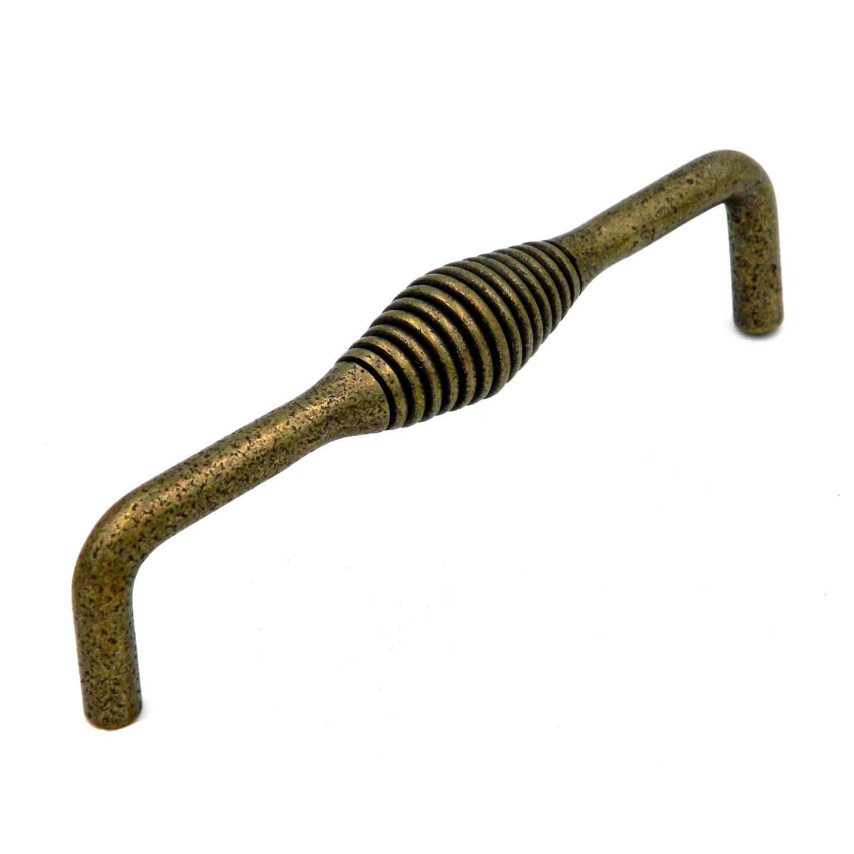 Paquete de 10 tiradores de manija para gabinete Hickory Callis Country P3664-WRB de latón forjado de 5 "(128 mm) cc