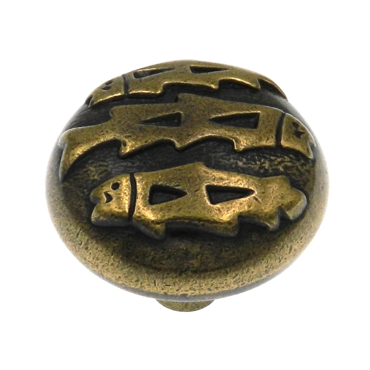 Hickory Hardware Southwest Lodge Blackened Brass Medallion 1 1/4" Cabinet Knob P374-BBM