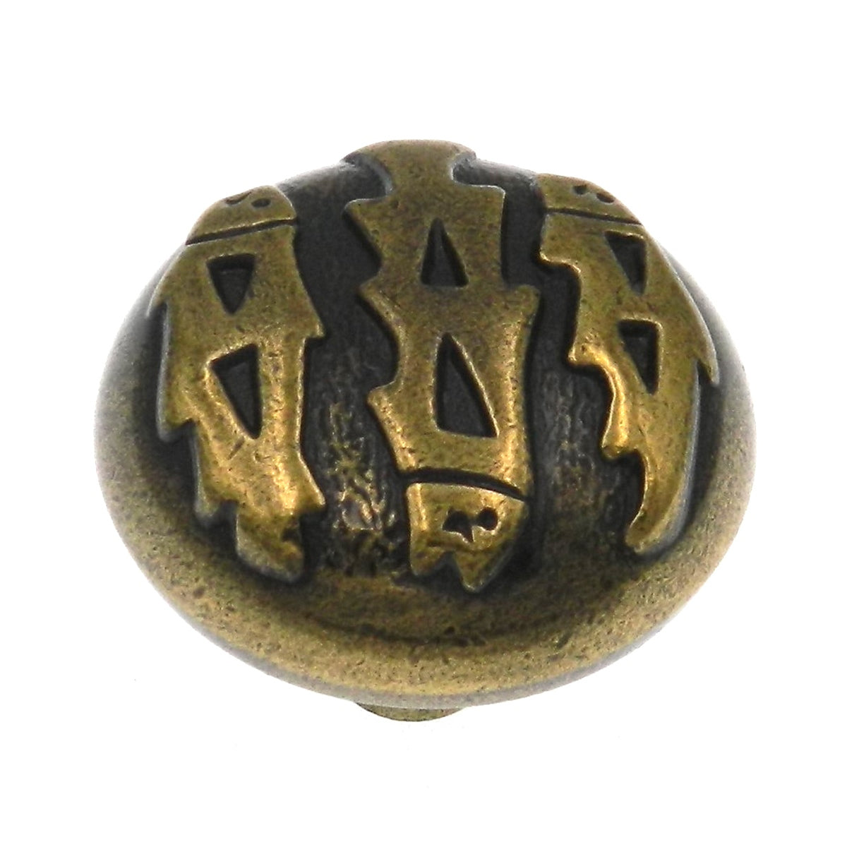 Hickory Hardware Southwest Lodge Blackened Brass Medallion 1 1/4" Cabinet Knob P374-BBM