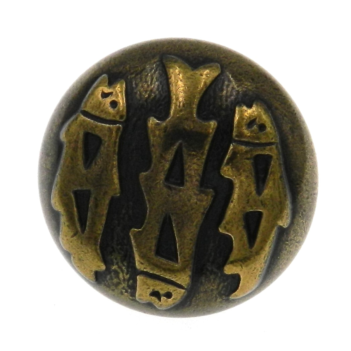 Hickory Hardware Southwest Lodge Blackened Brass Medallion 1 1/4" Cabinet Knob P374-BBM