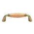 Hickory Hardware Lancaster Polished and Oak Wood Center 3"cc Cabinet Pull P461-OAK