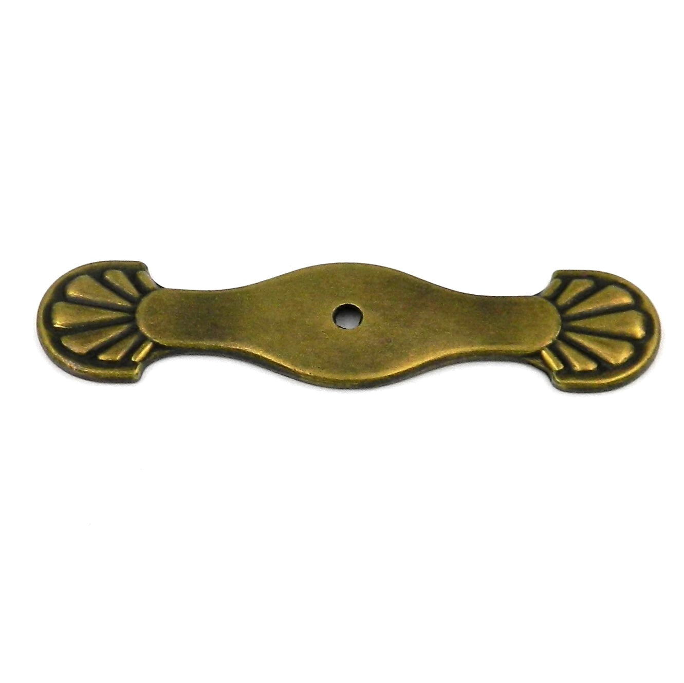 Hickory Hardware Newport Windsor - Placa trasera para perilla de gabinete antiguo P544-WA